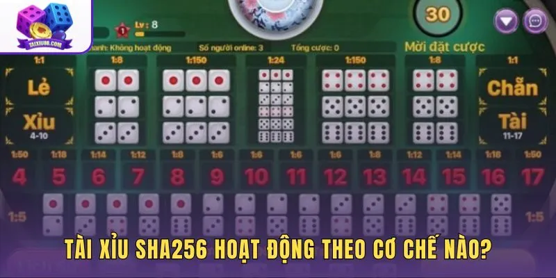 Tài xỉu SHA256 hoạt động bằng mã hash 256 bit và cơ chế xác minh dữ liệu