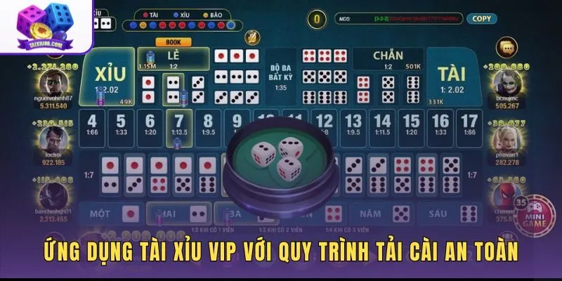 Ứng dụng tài xỉu VIP với quy trình tải cài an toàn